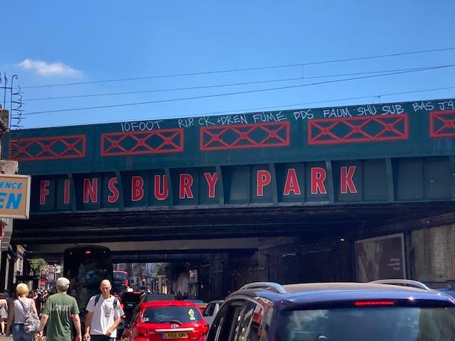 Bridge with Finsbury Park lettering