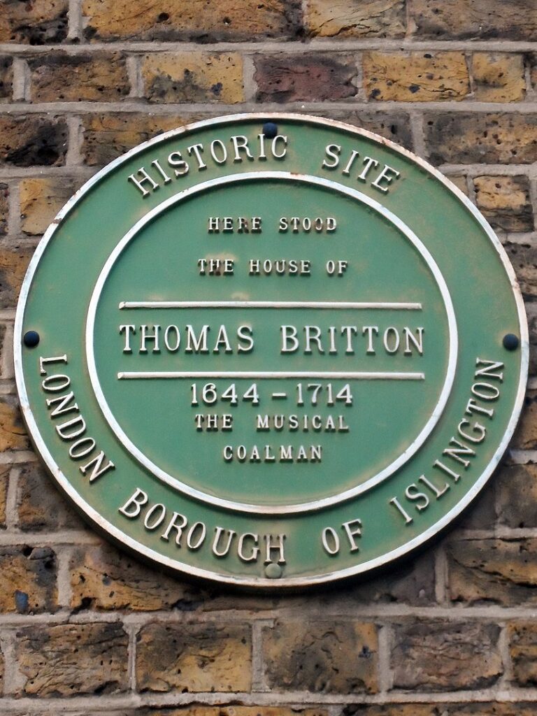 Picture of Islington Plaque to Thomas Britton